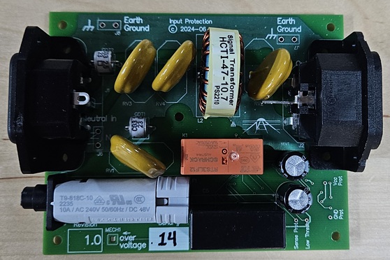 PCBA through-hole components side